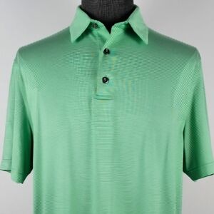 Chase 54 Green Men's Poly Blend Golf Polo Casual Sport Size L